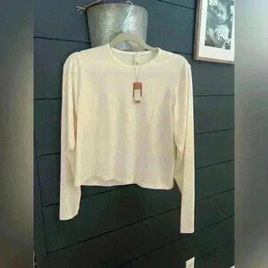 Skims FITS EVERYBODY LONG SLEEVE T-SHIRT cream 3XL NWT